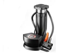 Mini Pompe à vélo, Pompe à Vélo à Pied Portable, avec Manomètre 11BAR/160PSI, pour valves AV/DV/SV, pour Vélos, Balle, Anneau de N