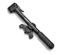 Mini Pompe à Vélo STREAM - Portable - Compatible Presta, Dunlop et Schrader - Support de fixation au cadre - Noir
