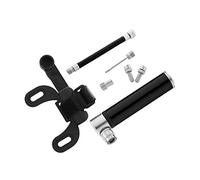 Mini Pompe à vélo Tyenaza, Pompe à Pneu Haute Pression Portable en Alliage d'aluminium, pour vélos de Route, VTT, Basket-Ball, Football (Noir)