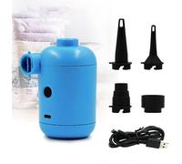 Mini Pompe Électrique, Pompe À Air Électrique Portable Usb Pour Camping, Gonfleur Et Dégonfleur Rapide, Gonfleur À 3 Buses Pour Jouets De Piscine