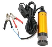 Mini pompe électrique submersible 12V/24V (1 pièce) for le pompage de diesel, d'huile et d'eau. Boîtier en alliage d'aluminium. Débit : 12 L/min. Pompe de transfert de carburant.(24V-Gold)