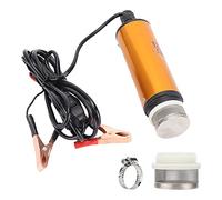 Mini pompe électrique submersible portable 12 V, 51 mm CC, 30 L/min, pour kérosène et eau - Accessoires pour véhicules, alliage d'aluminium orange/noir