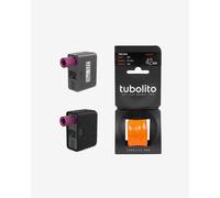 Mini pompe Muc-Off Air Mach Pro Mini Électrique + Chambre à air Tubolito Tubo Route 700C x 42 mm