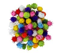 Mini pompons pailleté Couleur de Noël Ø 8 mm 200 pièc.