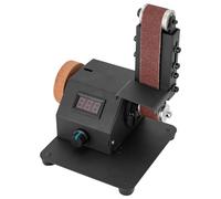 Mini ponceuse à bande 350 W, bras de ponçage réglable de 0 à 90 degrés, 0-8500 tr/min, meuleuse pour meulage et polissage, métal, bois, acrylique