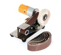 Mini Ponceuse À Bande Électrique, Machine De Polissage Et Meulage Faire Soi-même Avec 10 Bandes, Ensemble Meuleuse, Affûteuse, Coupe-couteau, Bords Couteau Moteur Puissant, Faible Bruit