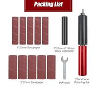 Mini ponceuse à bande SI FANG, tige de ponçage for bois, métal, plastique, verre, pierre, accessoire de perceuse électrique, kit de conversion de perceuse au lithium