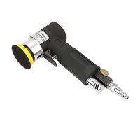 Mini Ponceuse d'angle d'air, Mini Ponceuse Excentrique 16000 TR/Min Outil Polisseuse Rotative d'angle 90° de Pression Orbitale Air Pneumatique avec 2inch et 3inch Tampon de Ponçage