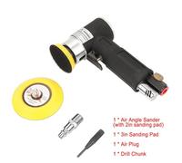 Mini Ponceuse d'Angle Pneumatique, Excentrique 15000TR/Min, Tampons 2/3 Pouces, Bricolage