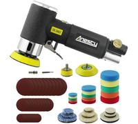 Mini ponceuse excentrique à air comprimé, Mini ponceuse orbitale 25mm/50 mm/ 75mm Air Sander 1""/ 2"" / 3"" Petit Ponceuse Pneumatique Orbitale