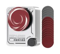 Mini Ponceuse sans Fil, Disque 5CM, Ponceuse Détail Rechargeable, ABS Métal | Ponceuse sans Fil, Charge Type C, 1500mAh, Disque 5cm, 15 Feuilles Abrasives, Ponçage Contrôlé des Petites Pièces