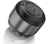 Mini Portable Bluetooth Speaker,Bluetooth Speaker with Battery Life of 15 Hours,Connection Range up to 20 Metres,Suitable for Daily Use/Outdoor Activities,Grey