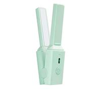Mini portable coiffure usb lisseur et curler chauffage rapide outil de style voyage de voyage plat (Vert)