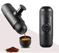 Mini Portable Compact Manuel Machine À Expresso Noir Main Cafetière Café Monnayeur Machine