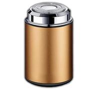 Mini Portable Electric Shaver, 2 in 1 Portable Electric Shaver & Nose Hair Trimmer, Portable Mini Electric Shaver, Cordless Rechargeable Travel Shaver (Gold)