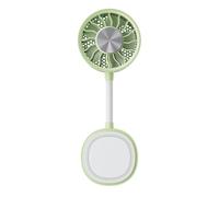 Mini Portable Fan | 360 Degree Rotation Adjustment | White, Beige, Green | Personal Electric Cooler | Rechargeable Handheld Device | Strong Magnetic Base Clip | For Summer Outdoor Camping Stroller