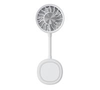 Mini Portable Fan | 360 Degree Rotation Adjustment | White, Beige, Green | Personal Electric Cooler | Rechargeable Handheld Device | Strong Magnetic Base Clip | For Summer Outdoor Camping Stroller