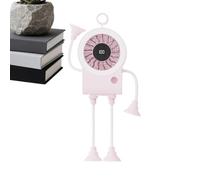 Mini Portable Fan, Digital Display Device, Hands Free Utility, 100 Speeds Suction Cup Supply, Compact Cooling Accessory, Reliable Household Setup, for Outdoor Vacation Camping Exercise Home Work