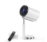 Mini Portable Projecteur 4K 1080P Full HD Compatible avec Android 11 et Netflix-WiFi 6,Correction Automatique du TrapÈZe,Mini Retrojecteur Home Cinéma Rotatif à 180°pour Handy Phone/TV Stick/HDMI/USB
