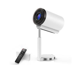 Mini Portable Projecteur 4K 1080P Full HD Compatible avec Android 11 et Netflix-WiFi 6,Correction Automatique du TrapÈZe,Mini Retrojecteur Home Cinéma Rotatif à 180°pour Handy Phone/TV Stick/HDMI/USB