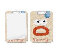 Mini porte-bloc 15,2 x 20,3 cm A6 Bloc-Notes Mignon Drôle Léger Portable | Porte-Bloc Messages Mémos Pour Maison, Bureau, École, Réunions, Restaurant, Supermarché, Usine, Salle De