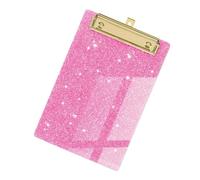 Mini porte-bloc à paillettes en acrylique pour l'école | Tableaux d'écriture portables avec clip pour infirmières, enseignants, professionnels, bureaux à domicile, hôpitaux, ateliers
