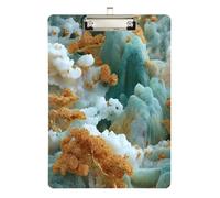 Mini porte-bloc coloré en forme de pin de jade chinois, en acrylique, mignon pour enseignant, indispensable pour la salle de classe, taille 22,9 x 31,5 cm, tabla para escribir avec clip