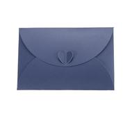 Mini porte-cartes cadeau Enveloppes de cartes en papier nacré, fermoir forme cœur, 15.5x10.5cm, multicolores, 24/50 pièces(Dark Blue,24Pcs)