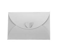 Mini porte-cartes cadeau Enveloppes de cartes en papier nacré, fermoir forme cœur, 15.5x10.5cm, multicolores, 24/50 pièces(Silver,50Pcs)