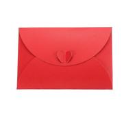 Mini porte-cartes cadeau Enveloppes de cartes en papier nacré, fermoir forme cœur, 15.5x10.5cm, multicolores, 24/50 pièces(Red,24Pcs)
