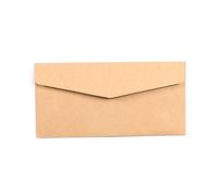 Mini porte-cartes cadeau Mini enveloppes vierges en papier for invitation de mariage, 22x11cm, marron et noir, 100 pièces(Marron)