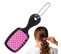 Mini porte-clés avec brosse à cheveux | décoration de couleur délicate et brillante | mini brosse de voyage - amis étudiants adultes hommes femmes navetteurs voyage quotidien intérieur extérieur