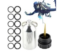 Mini porte-clés cylindrique de plongée - Accessoire de plongeur portable, breloque de sac à dos | Économisez l'approvisionnement du kit de plongée, assortiment de tailles standard les plus courantes
