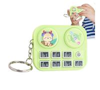 Mini porte-clés DJ - Deejay électronique, 1 pièce pour décoration de cartable, petit pendentif mélangeur avec boutons à , breloques fantaisie, petite console pour l'école, le travail et les