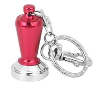 Mini porte-clés doseur de café, marteau à poudre, pendentif d'appareil à café, Collection de cadeaux pour les amateurs de café (Rouge)