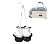 Mini porte-clés gants de boxe - 7,5 x 4,5 x 3 cm - Mini gants de boxe - Porte-clés sport en cuir PU - Accessoire de décoration intérieure de voiture multifonction - Pendentif de sac pour sac de gym
