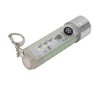 Mini Porte-clés Lampe de Poche Fête Abs Porte-clés Lampe de Poche Usb Type C Petit Porte-clés Lampe de Poche