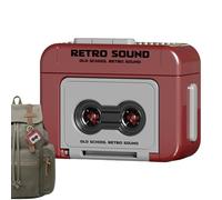 Mini Porte-clés Magnétophone,Porte-clés Lecteur Cassettes,Porteclés Enregistreur Rétro Portable 5,5 * 2,2 * 4,1Cm,Mini Ornement Pendentif Boîte À Musique Amusante Enregistrable,Pour Clés Voiture,Sacs