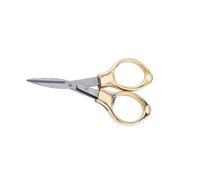 Mini porte-clés pliable en acier inoxydable avec ciseaux de pêche. Emballage en blister (argent)