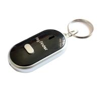 Mini Porte-Clés Sans Fil Avec Sifflet Anti-Perte,Localisateur De Contrôle Du Son,Traqueurs D'alarme À Distance,Dispositif De Suivi,Détecteur De Clé Led - Type Black