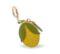 Mini porte-clés Y2K en cuir motif fraise, pêche, citron, pour sac à main, sac à dos pour femme, N : maïs, Large