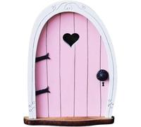 Mini porte de jardin féérique 3D rose pour arbre, porte de fée miniature pour petites portes de maison de conte de fées, bonsaï, terrarium micro paysage, décoration de maison de poupée, accessoires