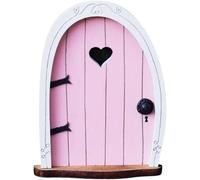 Mini porte de jardin féérique 3D rose pour arbre, porte de fée miniature pour petites portes de maison de conte de fées, bonsaï, terrarium micro paysage, accessoires miniatures