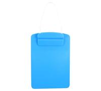 Mini Porte-documents A5 avec Crochet, Plastique Bleu pour Dossiers | Presse-papiers Portable, Compartiment Intégré et Clip Fixe, pour Ordonnances, Fiches et Tournées