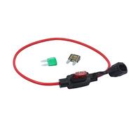 Mini porte-fusible en ligne automatique étanche, 100 pièces + 1 Inserts de fusibles(1A and Fuse Holder)