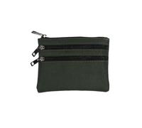 Mini Porte Monnaie 1/2Pcs Toile Mini Porte-Monnaie Simple Fermeture Éclair Enfant Pochette De Rangement Poche d'argent Solide Clé Sac Femmes Hommes Mignon Portefeuille À Main(Green)