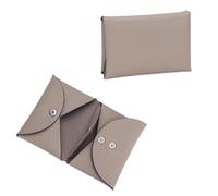 Mini Porte-Monnaie 1 Pc Mini Porte-Monnaie en Cuir Petit Moraillon Pochette Porte-Carte for Hommes Femmes(Elephant Gray)