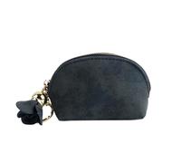Mini Porte Monnaie 2 Pcs Gland Mode Dames en Cuir PU Mini Portefeuille Carte Porte-clés Zip Porte-Monnaie Pendentif Floral Pochette Petit Sac À Main Étui d'argent(Color 4)