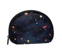 Mini porte-monnaie à fermeture éclair Constellation Star Clusters Galaxies, petit organisateur de voyage avec imprimé intégral, tissu polyester durable, pochette compacte pour pièces de monnaie, clés