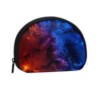 Mini porte-monnaie à rayures bleues et citron pour un usage quotidien et des cadeaux, Ciel rouge et bleu, Taille unique, Sac étanche